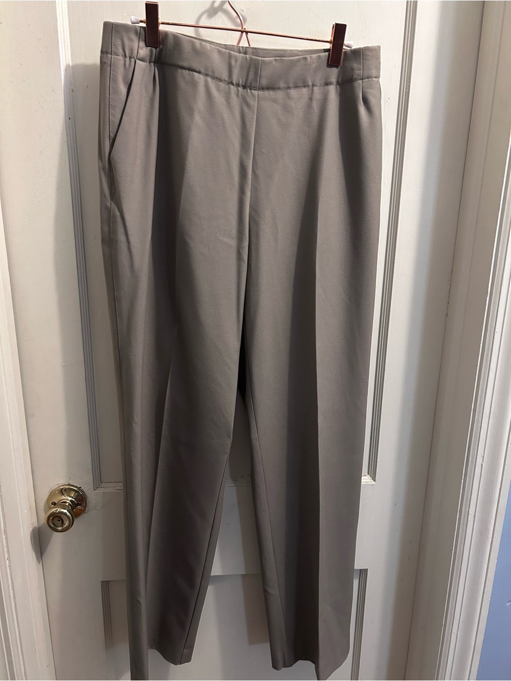 Sigrid Olsen Straight Leg Dress Pants in Light Taupe Size 10 Trousers Work